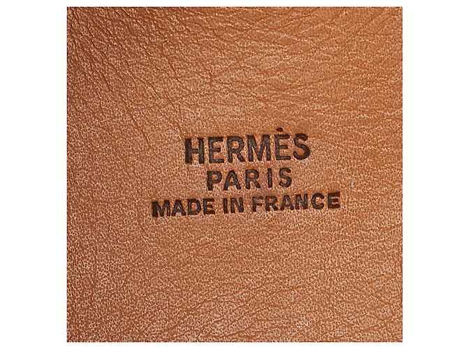Bolso de cuero Vespa de Hermès Castaño - vista 7