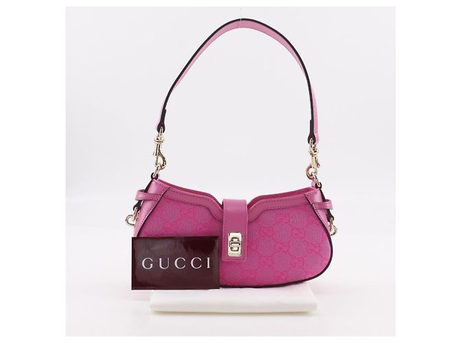 Borsa a spalla mini Moonside di Gucci Rosa - vista 12