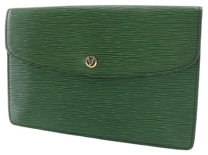 Borsa Clutch Montaigne 27 di Louis Vuitton Verde - vista 2