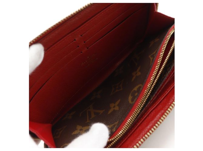 Louis Vuitton Zippy Wallet Retiro Long Braun Rot Fuschia - Ansicht 10