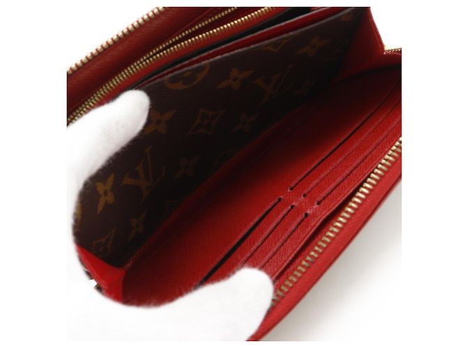 Louis Vuitton Zippy Wallet Retiro Long Braun Rot Fuschia - Ansicht 11