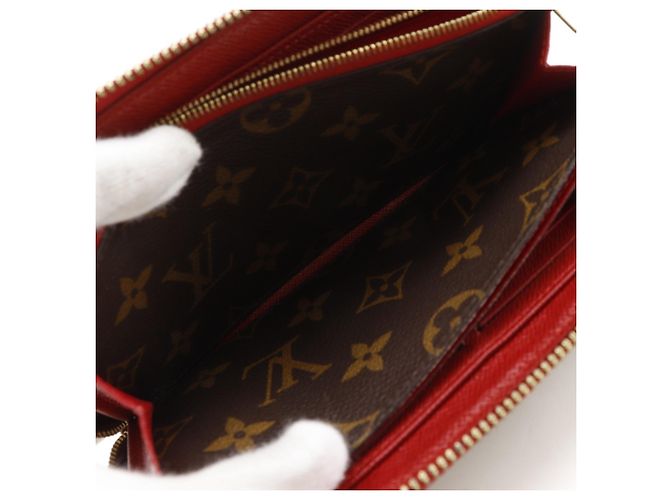 Louis Vuitton Zippy Wallet Retiro Long Braun Rot Fuschia - Ansicht 12