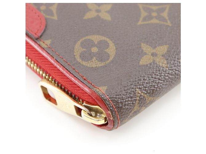 Louis Vuitton Zippy Wallet Retiro Long Braun Rot Fuschia - Ansicht 4