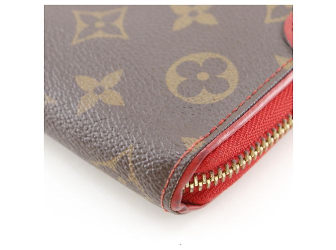 Louis Vuitton Zippy Wallet Retiro Long Braun Rot Fuschia - Ansicht 5