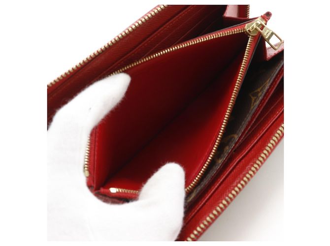 Louis Vuitton Zippy Wallet Retiro Long Braun Rot Fuschia - Ansicht 9