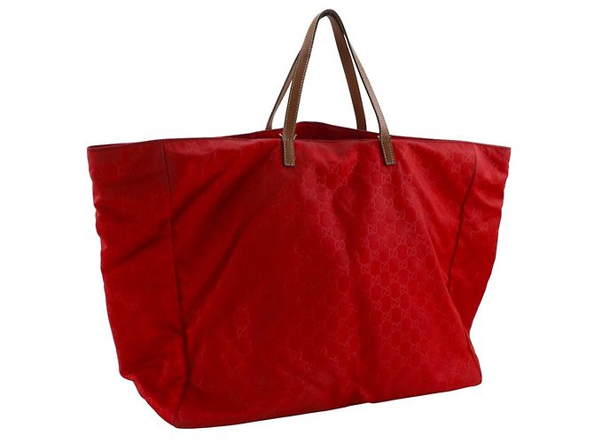 Borsa in nylon Shima Gucci Rosso - vista 3