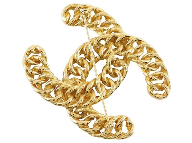 Spilla Coco Placcata Oro Chanel D'oro - vista 2