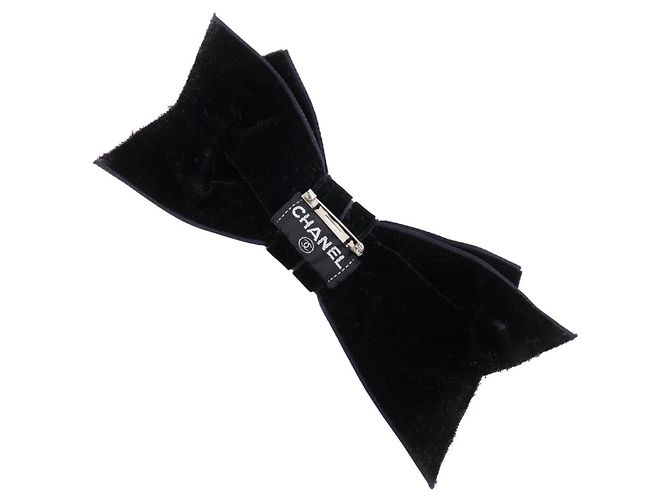 Spilla in nastro di pelle nera Chanel Nero - vista 2