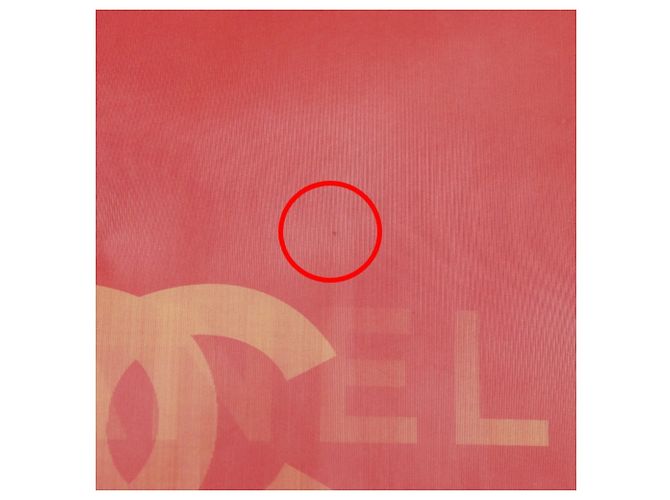 Borsa a spalla con catena olografica Chanel Rosso - vista 11