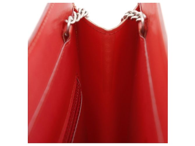 Borsa a spalla con catena olografica Chanel Rosso - vista 15
