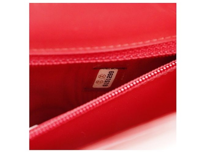 Borsa a spalla con catena olografica Chanel Rosso - vista 18
