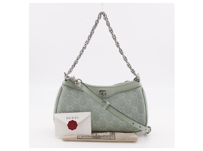 Borsa a Spalla Gucci Off Deer 3 in 1 Verde - vista 12