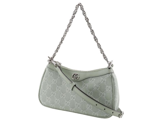 Borsa a Spalla Gucci Off Deer 3 in 1 Verde - vista 2