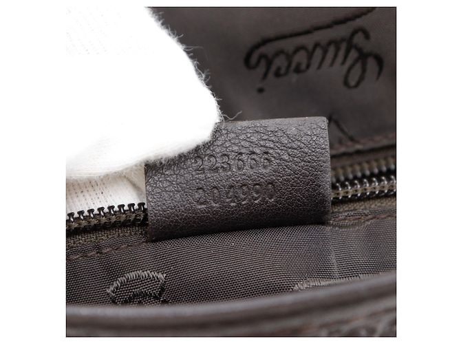 Borsa a Spalla in Pelle GG Shimmer di Gucci Marrone - vista 18