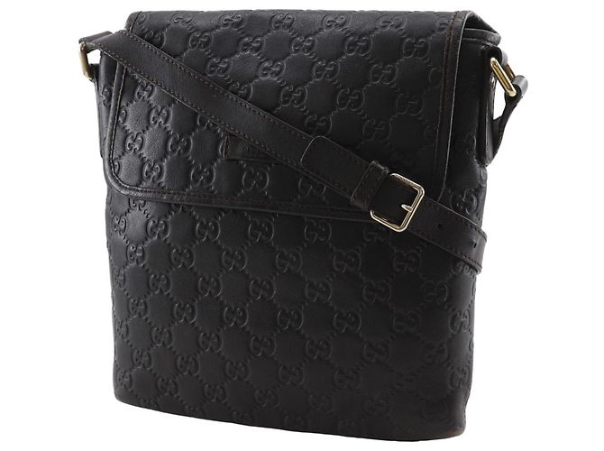 Borsa a Spalla in Pelle GG Shimmer di Gucci Marrone - vista 2
