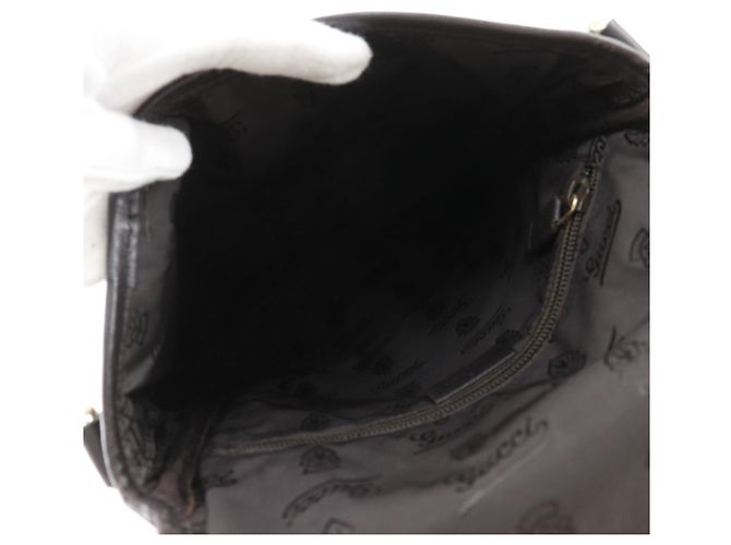 Borsa a Spalla in Pelle GG Shimmer di Gucci Marrone - vista 5