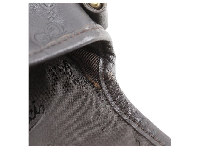 Borsa a Spalla in Pelle GG Shimmer di Gucci Marrone - vista 7