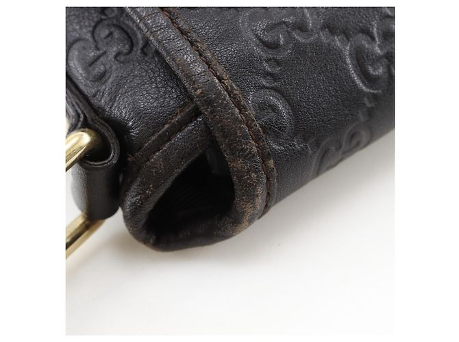 Borsa a Spalla in Pelle GG Shimmer di Gucci Marrone - vista 9