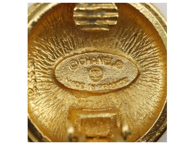 Orecchini vintage a clip Coco Mark di Chanel D'oro - vista 12