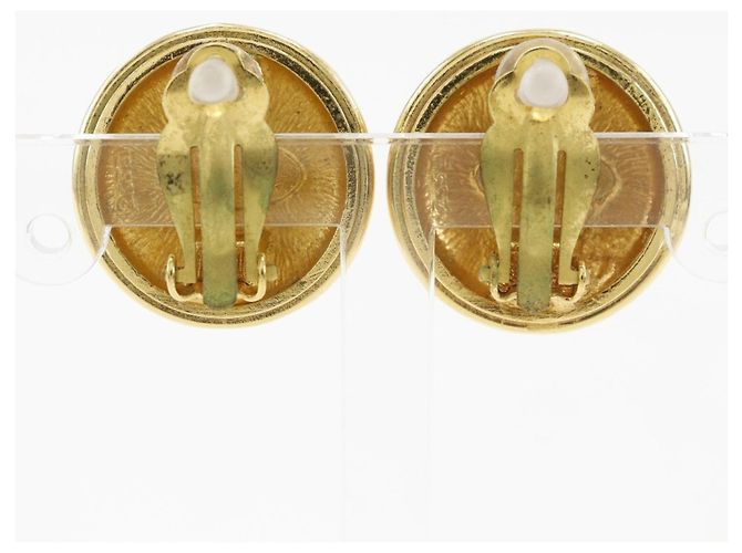 Orecchini vintage a clip Coco Mark di Chanel D'oro - vista 3