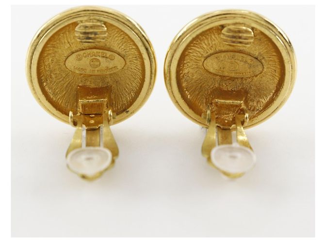 Orecchini vintage a clip Coco Mark di Chanel D'oro - vista 4