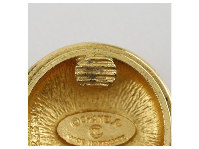 Orecchini vintage a clip Coco Mark di Chanel D'oro - vista 7