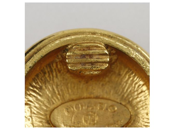 Orecchini vintage a clip Coco Mark di Chanel D'oro - vista 8
