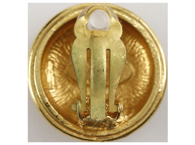 Orecchini vintage a clip Coco Mark di Chanel D'oro - vista 9