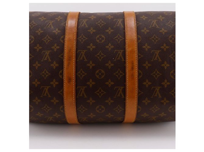 Borsa Boston Keepall 50 Louis Vuitton Marrone - vista 7