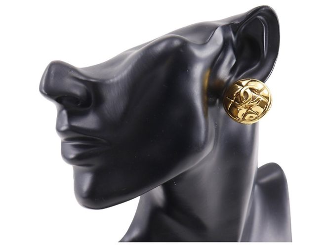 Timeless Orecchini vintage a clip Coco Mark di Chanel D'oro - vista 2