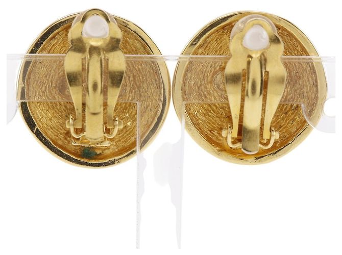 Timeless Orecchini vintage a clip Coco Mark di Chanel D'oro - vista 3
