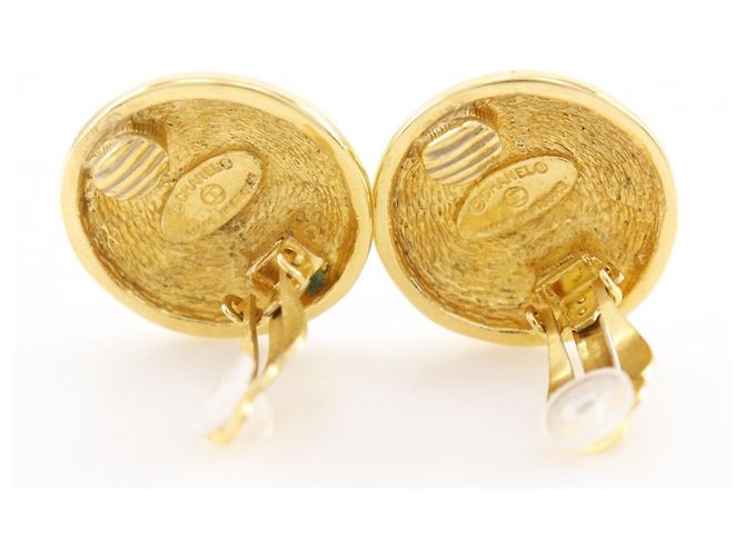 Timeless Orecchini vintage a clip Coco Mark di Chanel D'oro - vista 4