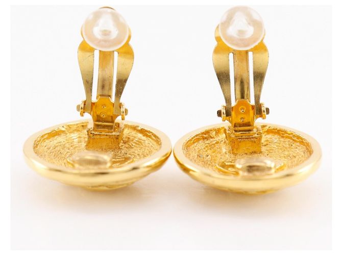 Timeless Orecchini vintage a clip Coco Mark di Chanel D'oro - vista 5