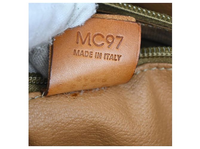 Céline Celine Vintage Macadam Canvas und Leder Braun - Ansicht 7