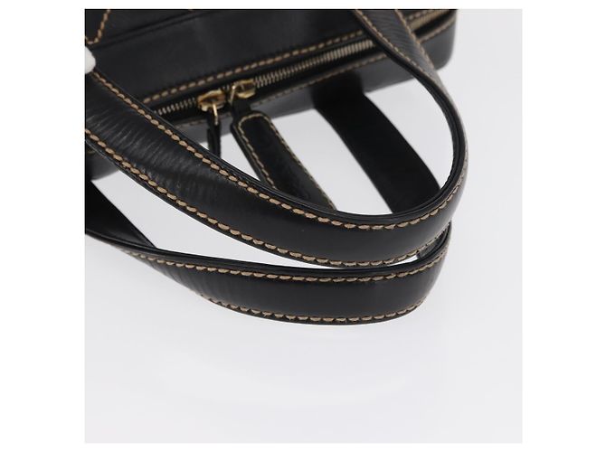 Chanel Surpique Boston Quilted Leather Large Negro - vista 7