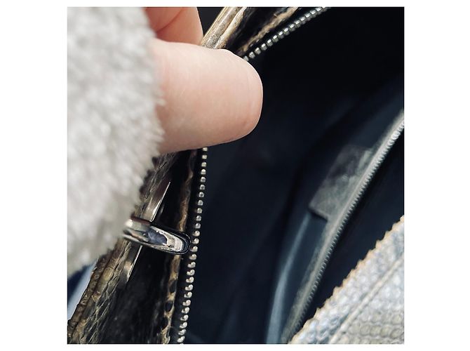Lady Dior Grand Model Python Vintage 2010 Grey - view 14
