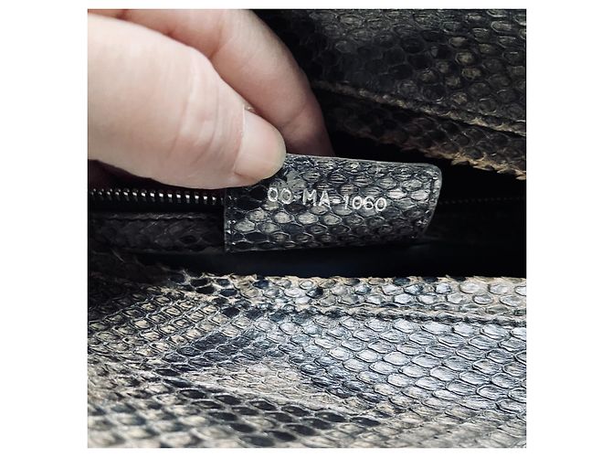 Lady Dior Grand Model Python Vintage 2010 Grey - view 16