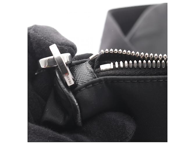 Saffiano Borsa a spalla nera Prada Nero - vista 10