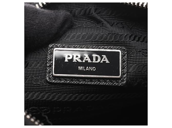 Saffiano Borsa a spalla nera Prada Nero - vista 4