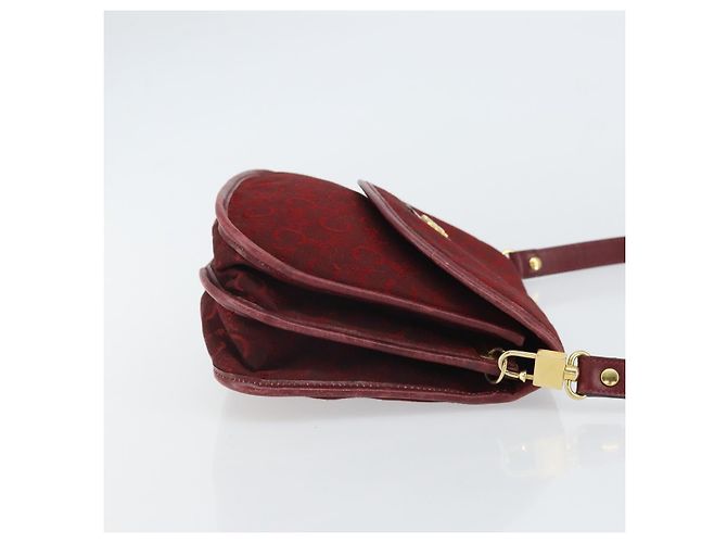 Céline Borsa a spalla Celine C Sulky in tela Rosso - vista 4