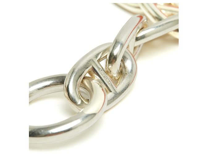 Bracciale Hermès Chaine d'Ancre GM Taglia S M Argento Maxi Catena - vista 4