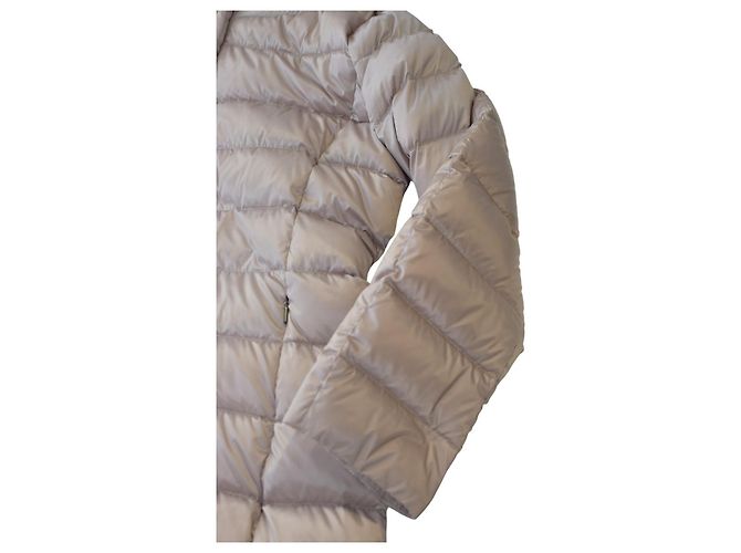 Casaco de down acolchoado bege Weekend Max Mara com cinto e capuz – Tamanho IT 44 - vista 10