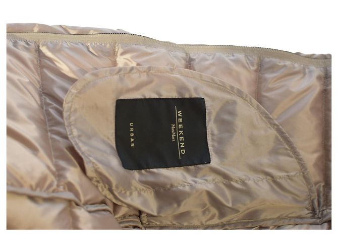 Casaco de down acolchoado bege Weekend Max Mara com cinto e capuz – Tamanho IT 44 - vista 5