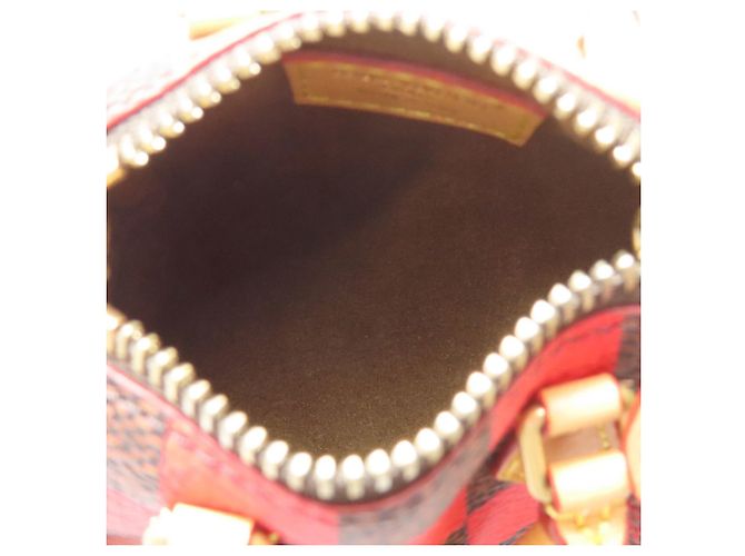 Pochette Accessorio Mini Speedy Damier Pop di Louis Vuitton Rosso Damier ebene - vista 5