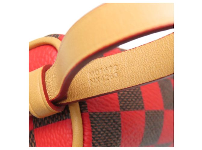 Pochette Accessorio Mini Speedy Damier Pop di Louis Vuitton Rosso Damier ebene - vista 7