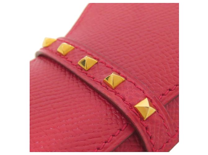 Astuccio per penna in pelle Courchevel Hermès in rosso - vista 12
