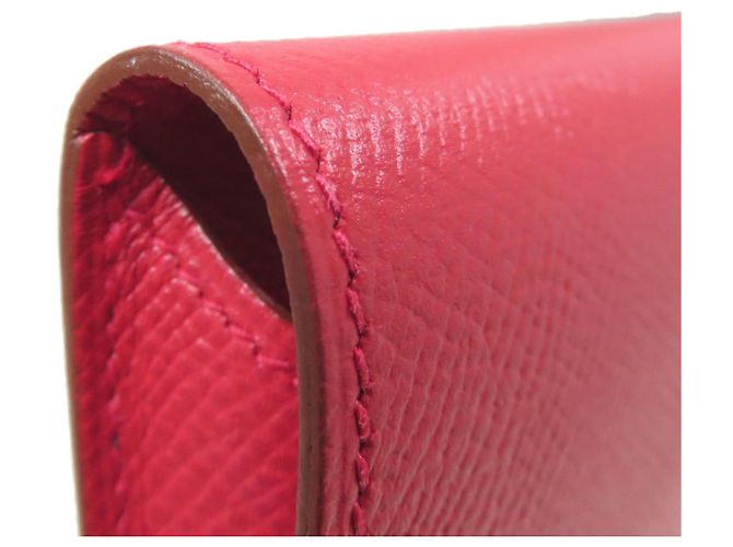 Astuccio per penna in pelle Courchevel Hermès in rosso - vista 14