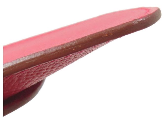 Astuccio per penna in pelle Courchevel Hermès in rosso - vista 15