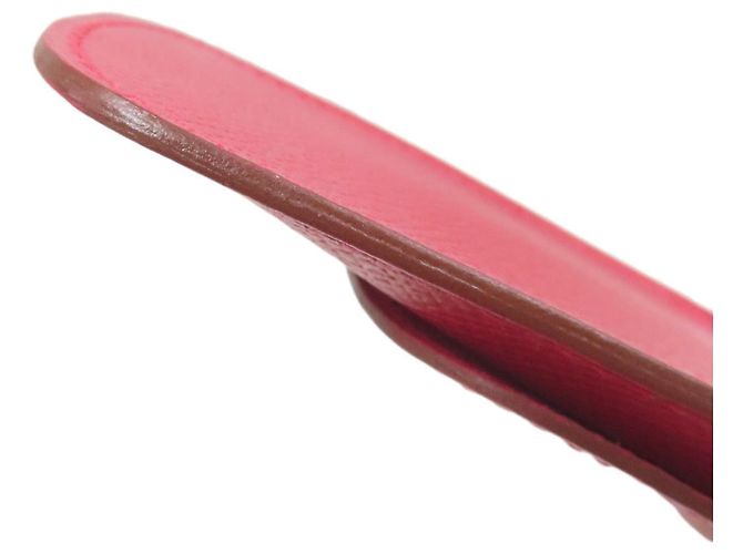 Astuccio per penna in pelle Courchevel Hermès in rosso - vista 16