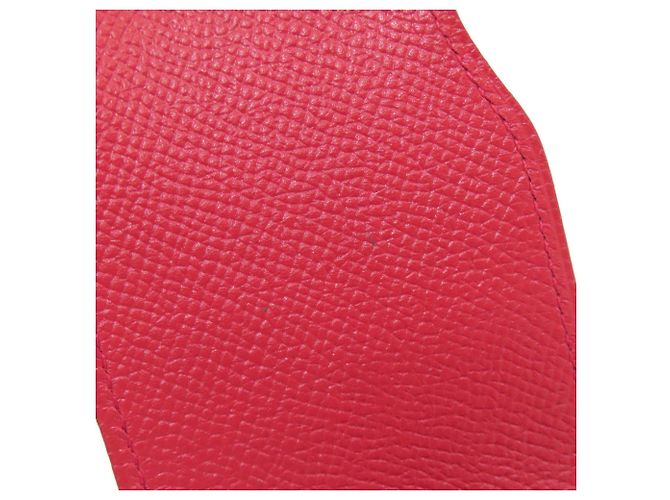 Astuccio per penna in pelle Courchevel Hermès in rosso - vista 9